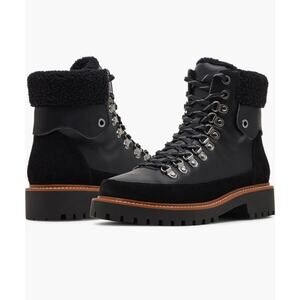 Blondo Natasia Faux Shearling Cuff Waterproof Boot Sz 9.5